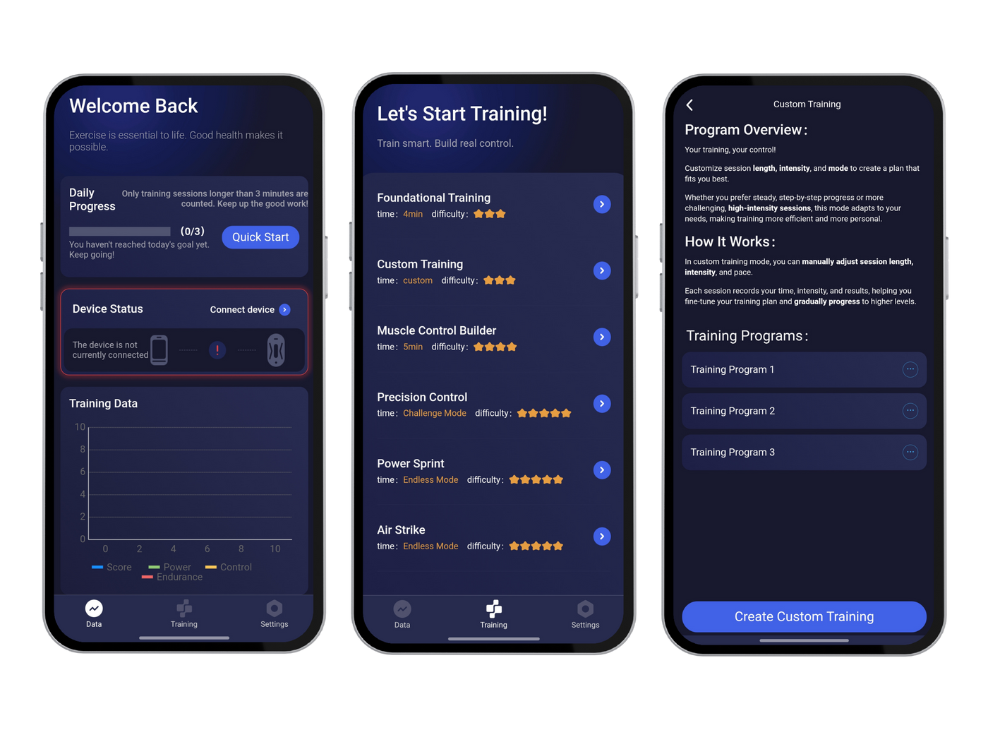 Pelveasy app mockup